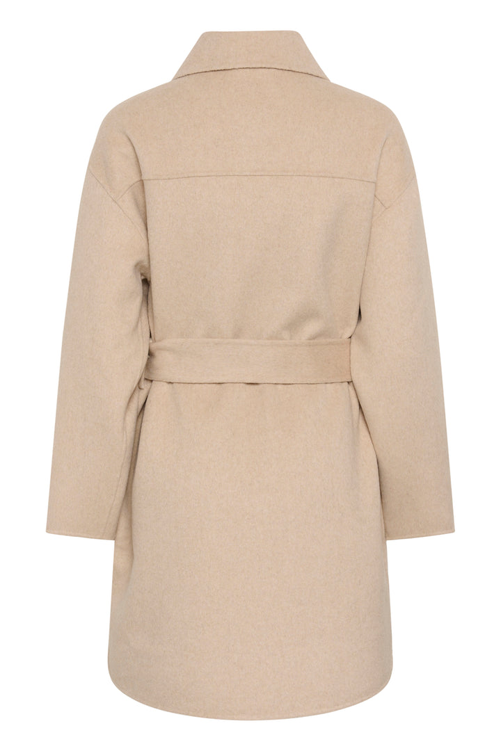 Manteau avec ceinture amovible Zilla - En laine mélangée au style raffiné