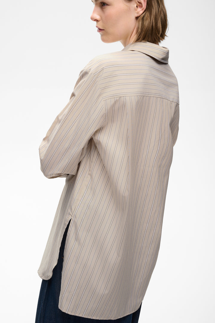 Chemise à fines rayures Halen - 100% coton