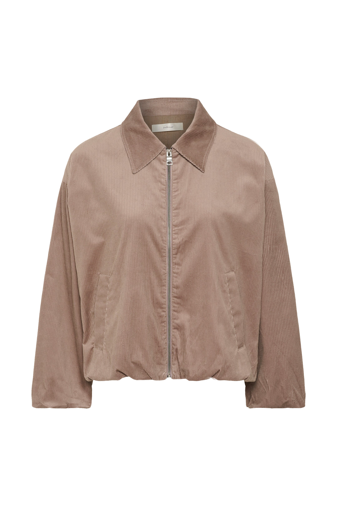 Veste zippé à manches longues larges Halima - Mélange de coton