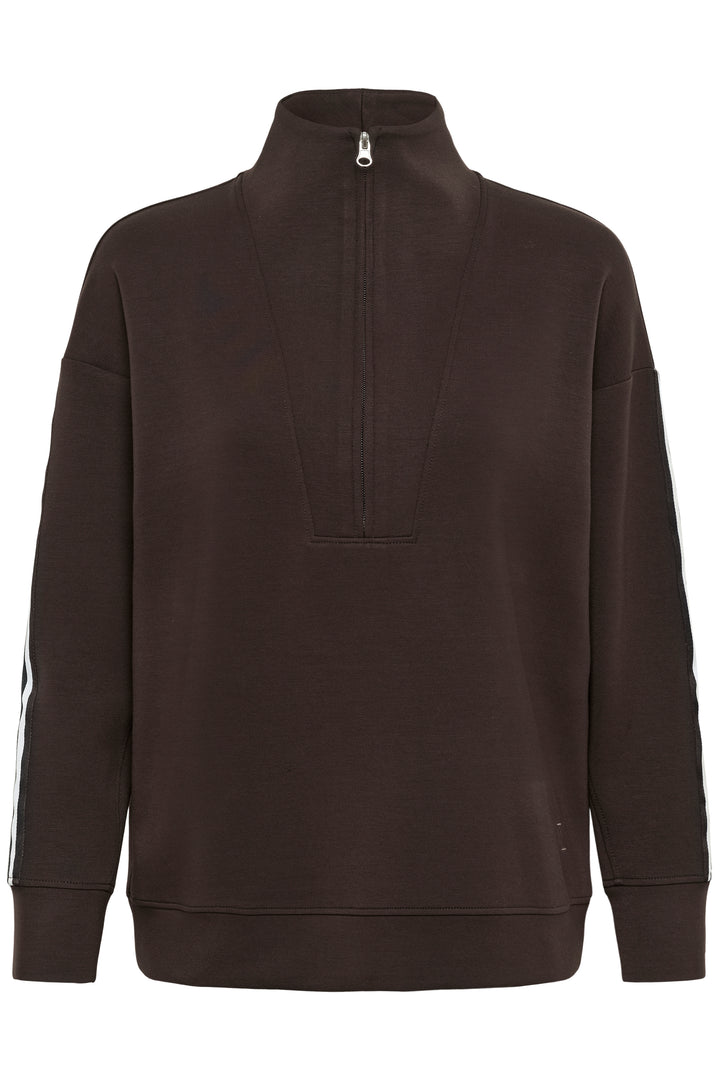 Chandail à col montant zippé Aggie - Coupe relaxe et moderne