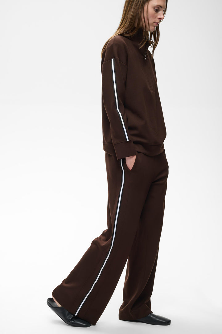 Pantalon à jambe large Aggie - Taille élastique ajustable avec cordon