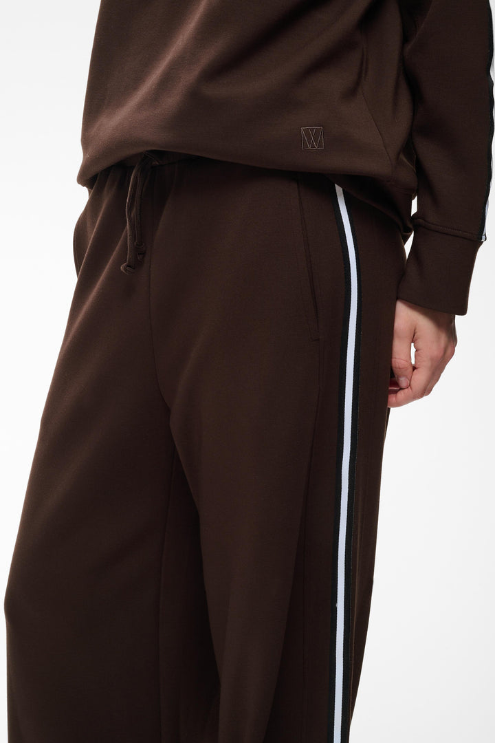 Pantalon à jambe large Aggie - Taille élastique ajustable avec cordon