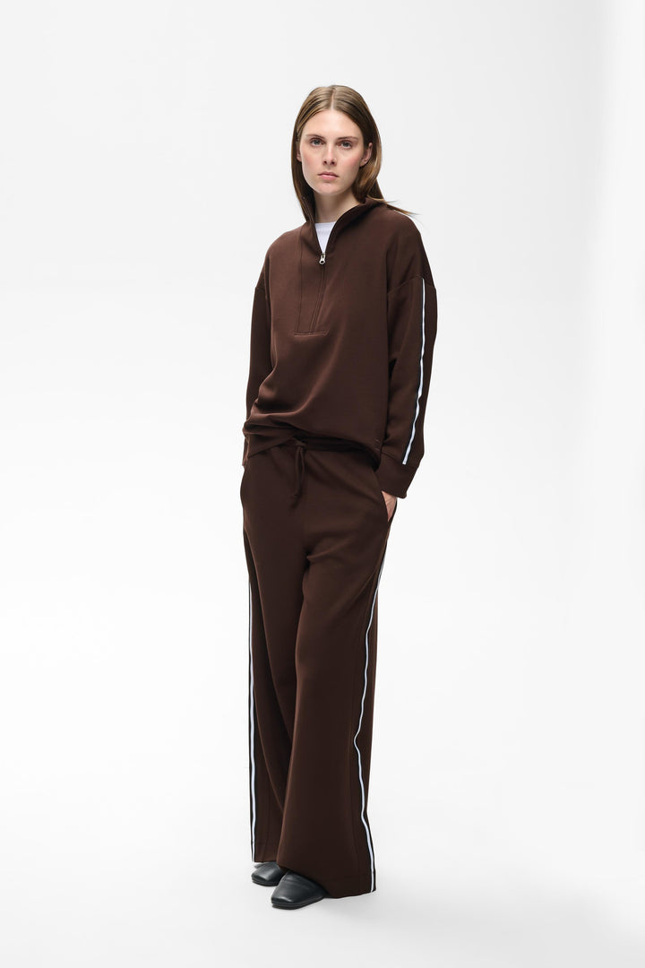 Pantalon à jambe large Aggie - Taille élastique ajustable avec cordon