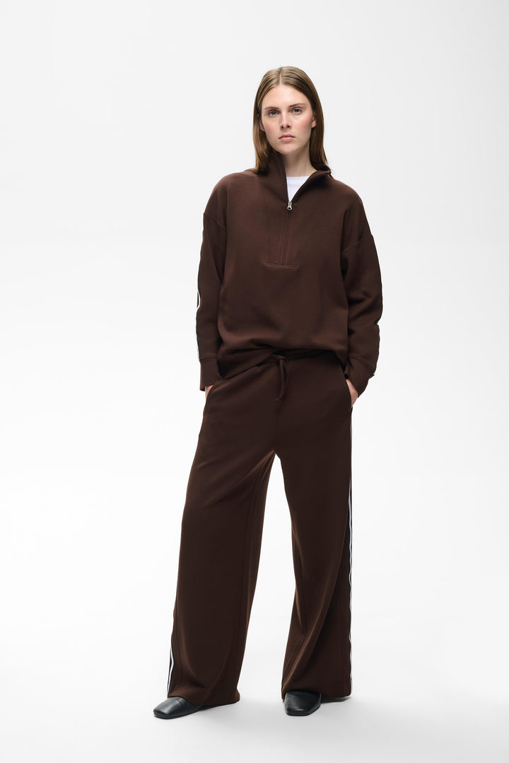 Pantalon à jambe large Aggie - Taille élastique ajustable avec cordon