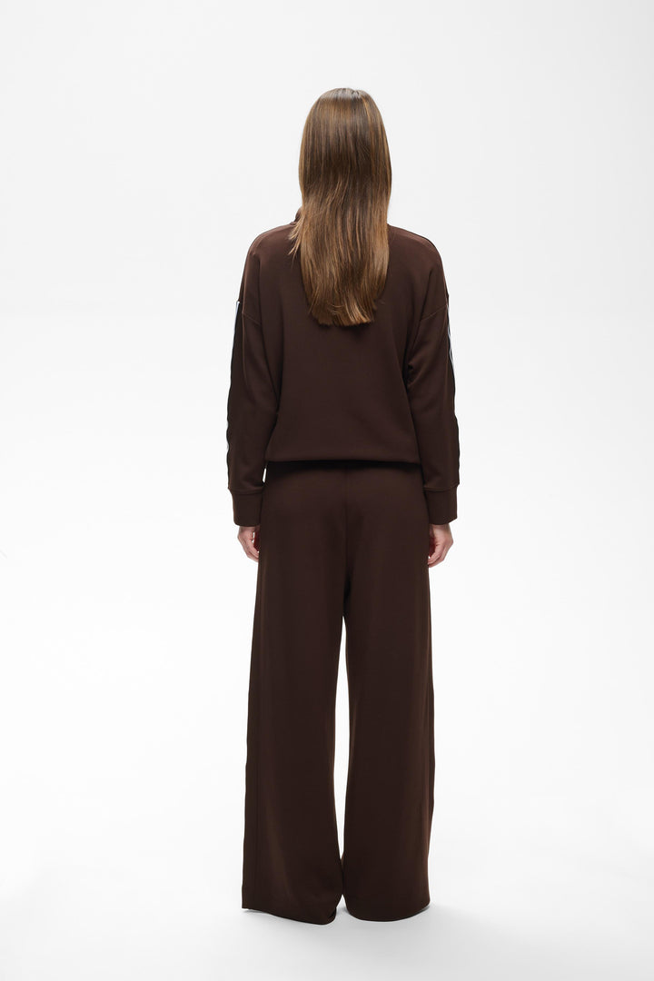 Pantalon à jambe large Aggie - Taille élastique ajustable avec cordon