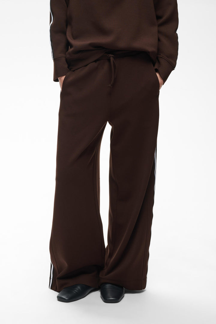Pantalon à jambe large Aggie - Taille élastique ajustable avec cordon
