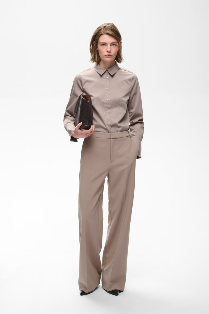 Pantalon à jambe droite Cassieh - Plis centraux marqués