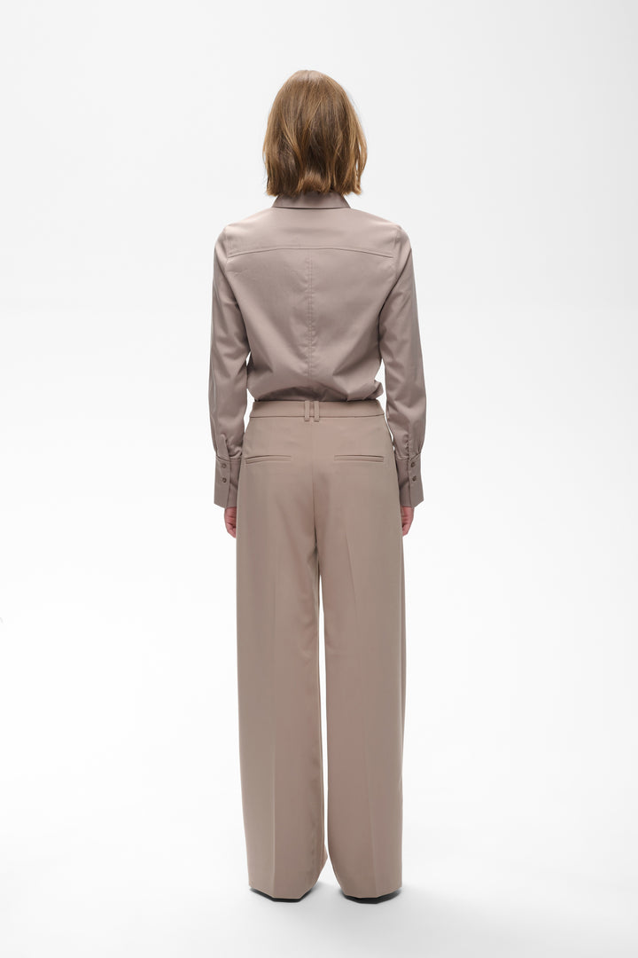 Pantalon à jambe droite Cassieh - Plis centraux marqués