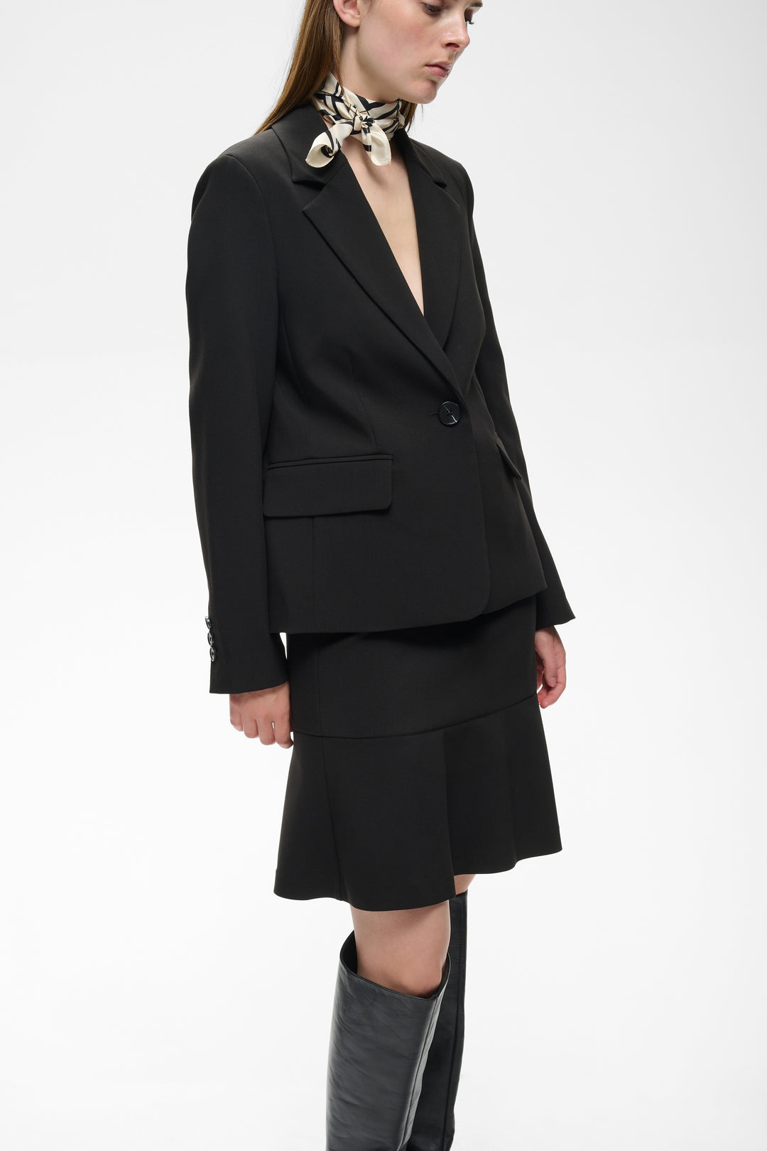Jupe droite Cassieh - Tissu extensible avec taille élastique confortable