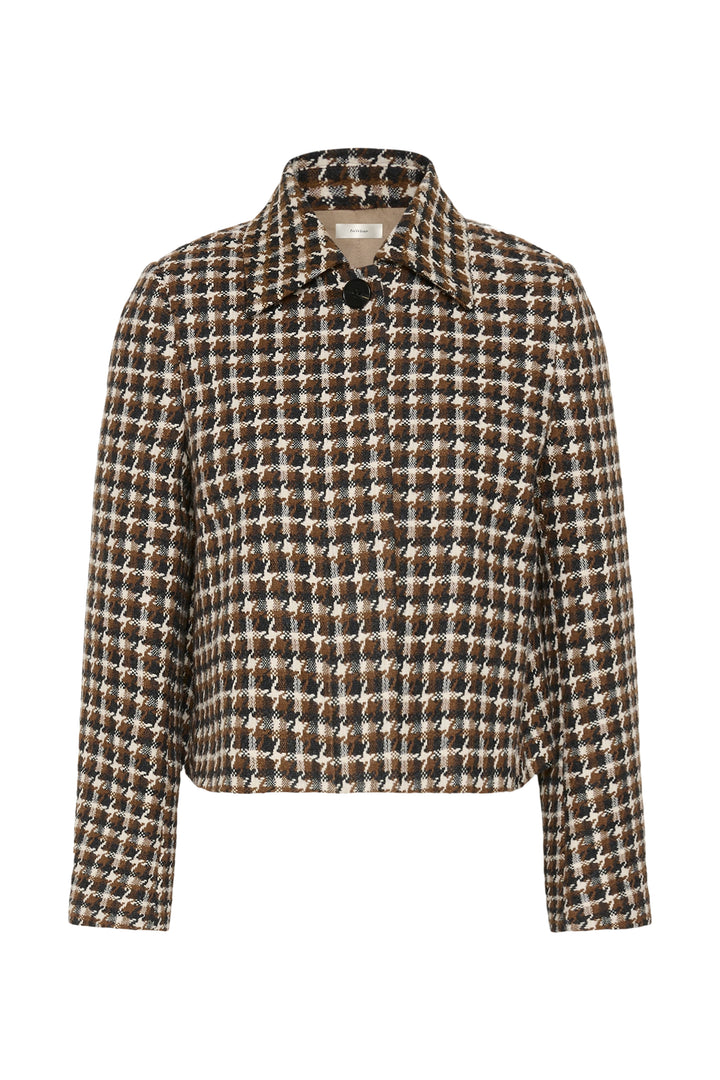 Veste  à motif carreaux Carsonne - En laine mélangée
