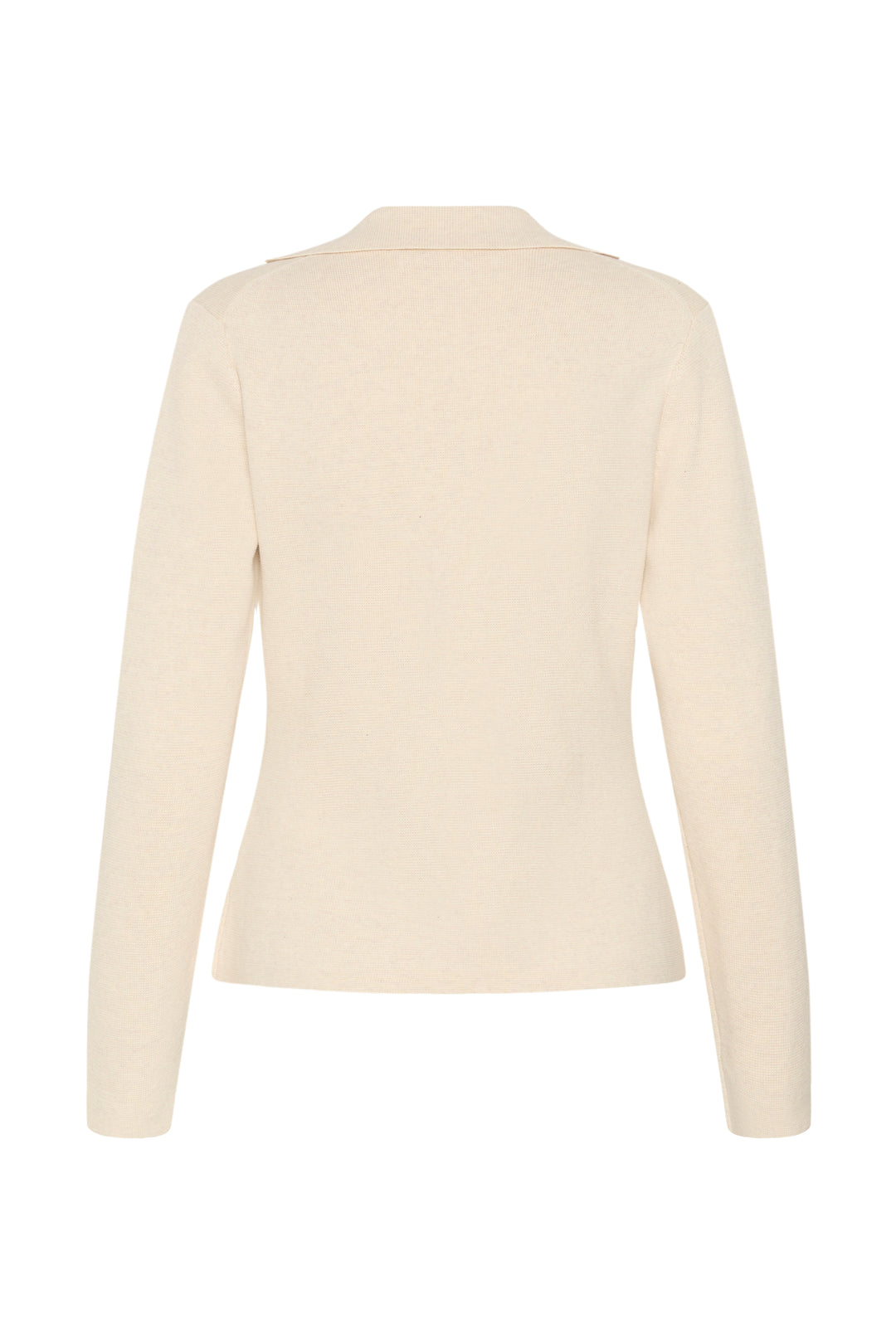 Cardigan en tricot de pur coton Tilda - Avec col en V et texture côtelée
