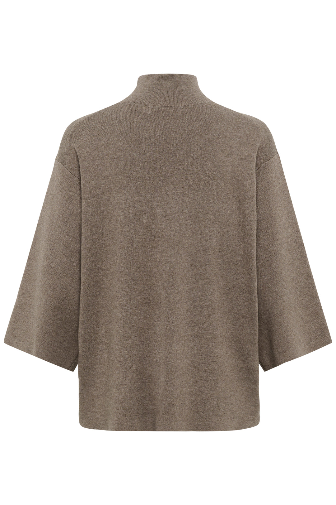 Chandail en tricot de pur coton Tilda - Col montant et texture côtelée
