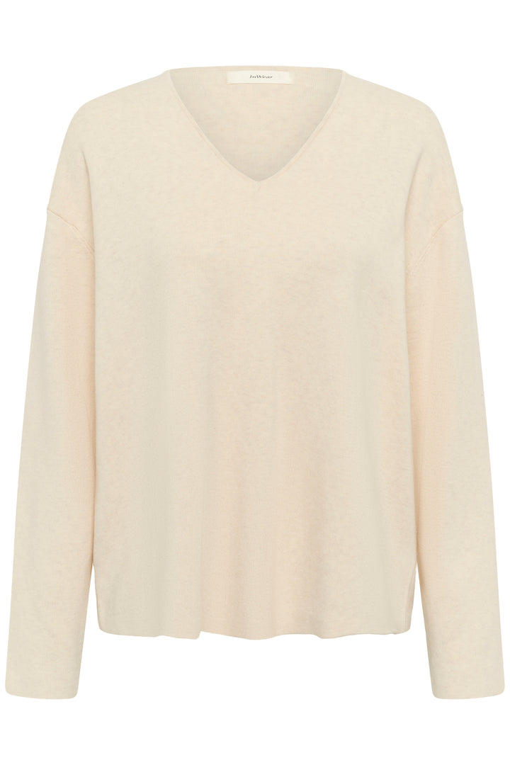Chandail Tilda col en V - En tricot de pur coton