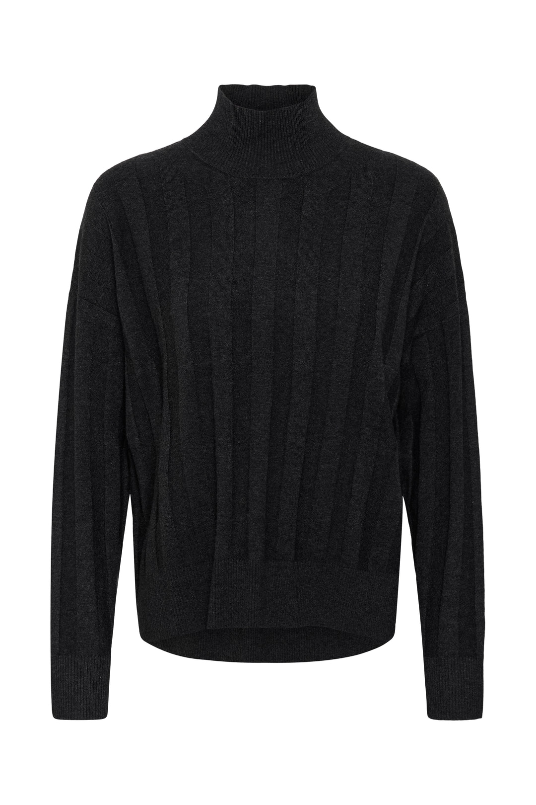 Chandail laine et cachemire Tess - Col montant et manches raglan