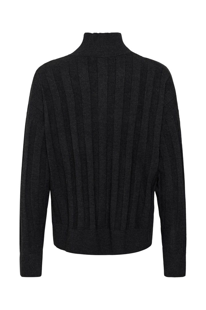 Chandail laine et cachemire Tess - Col montant et manches raglan