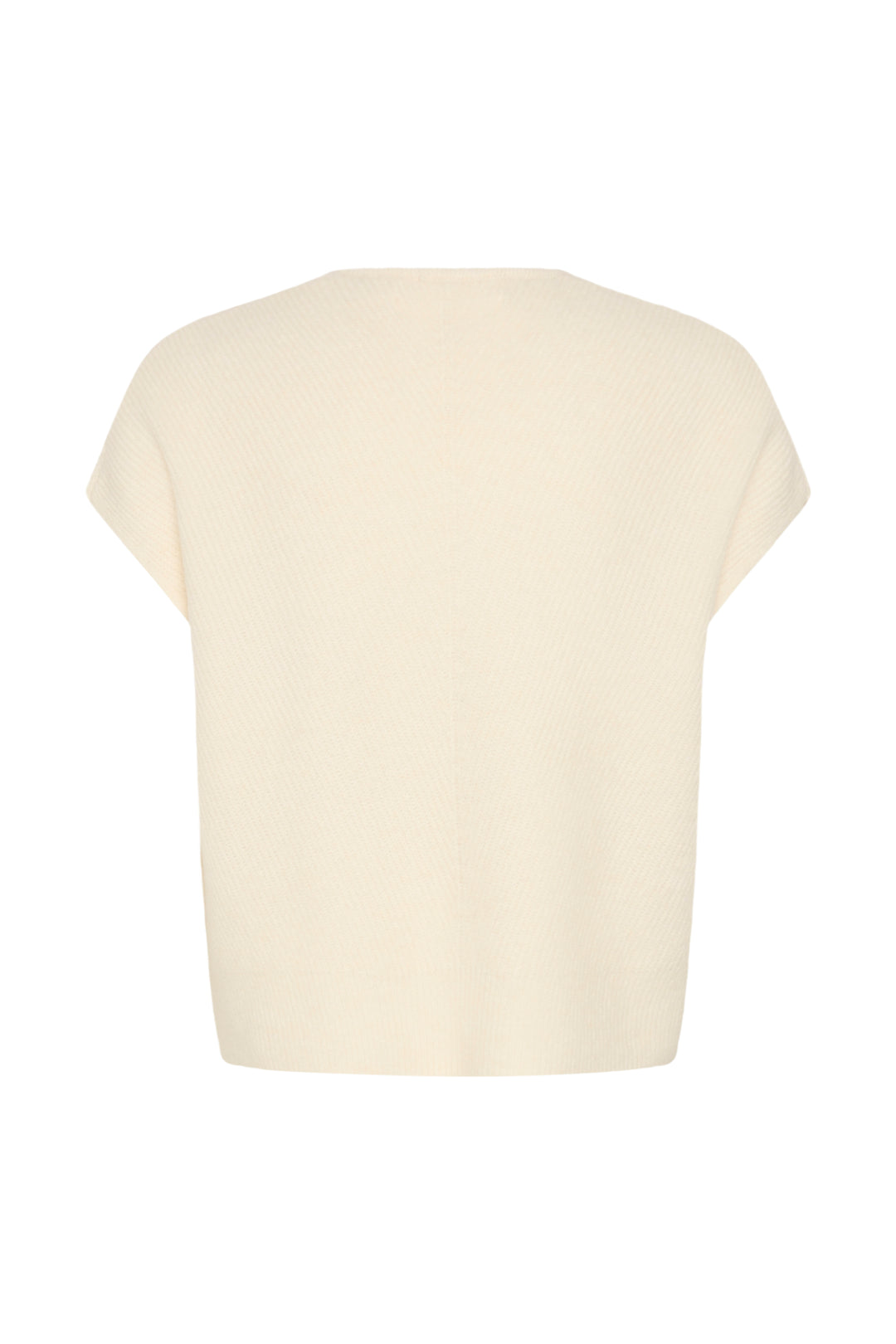 Haut manches courtes Guna top - Laine et alpaga avec encolure ronde et texture douce