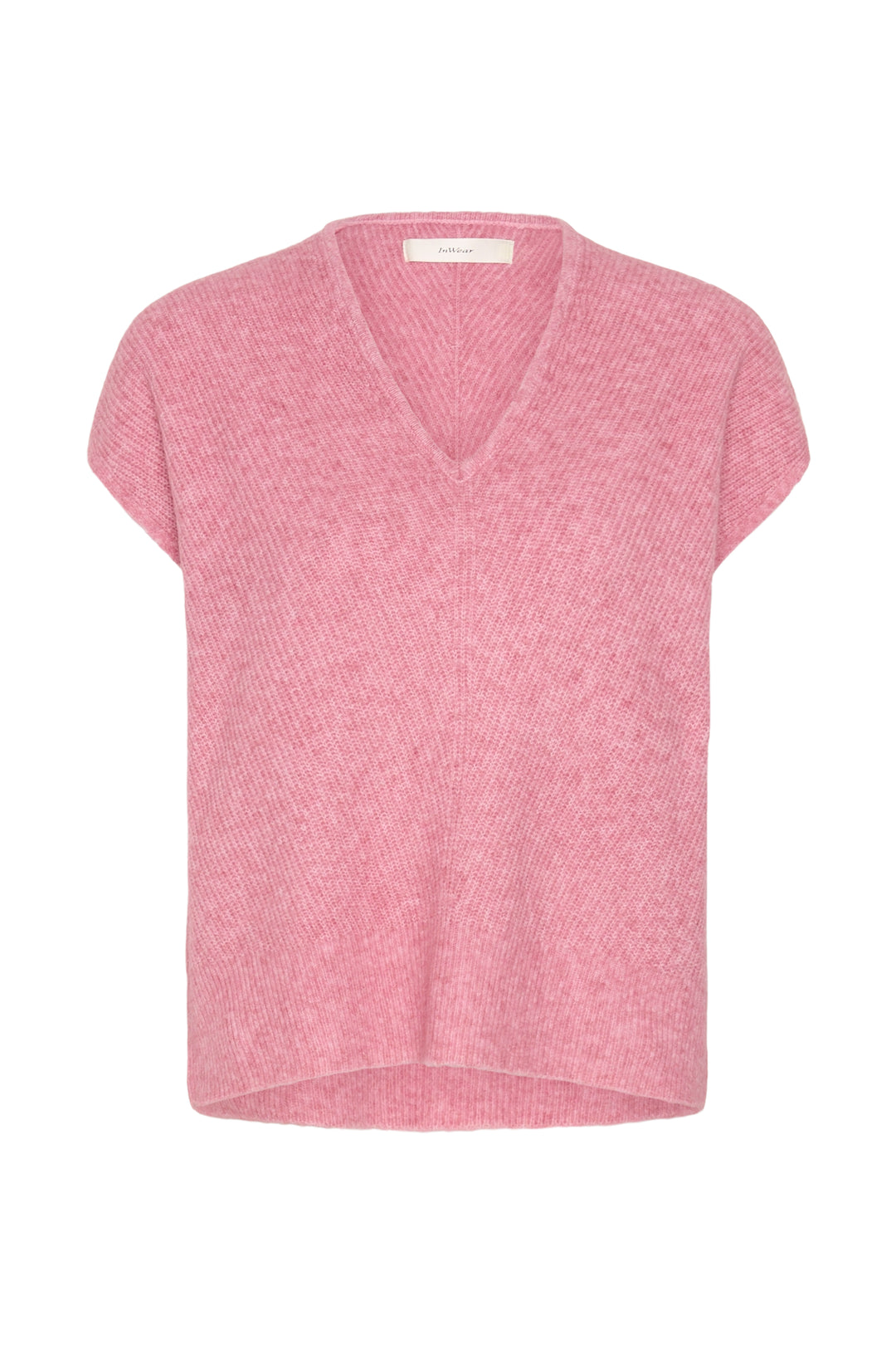 Haut manches courtes Guna top - Laine et alpaga avec encolure ronde et texture douce