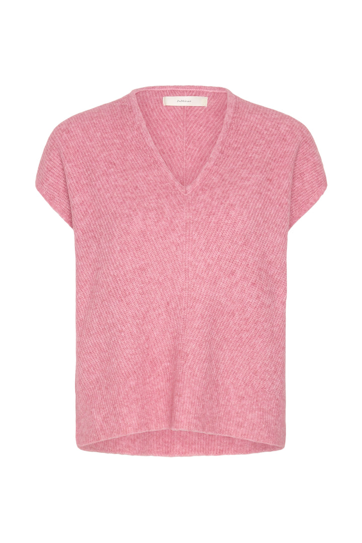 Haut manches courtes Guna top - Laine et alpaga avec encolure ronde et texture douce