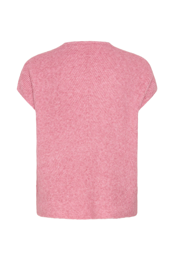 Haut manches courtes Guna top - Laine et alpaga avec encolure ronde et texture douce
