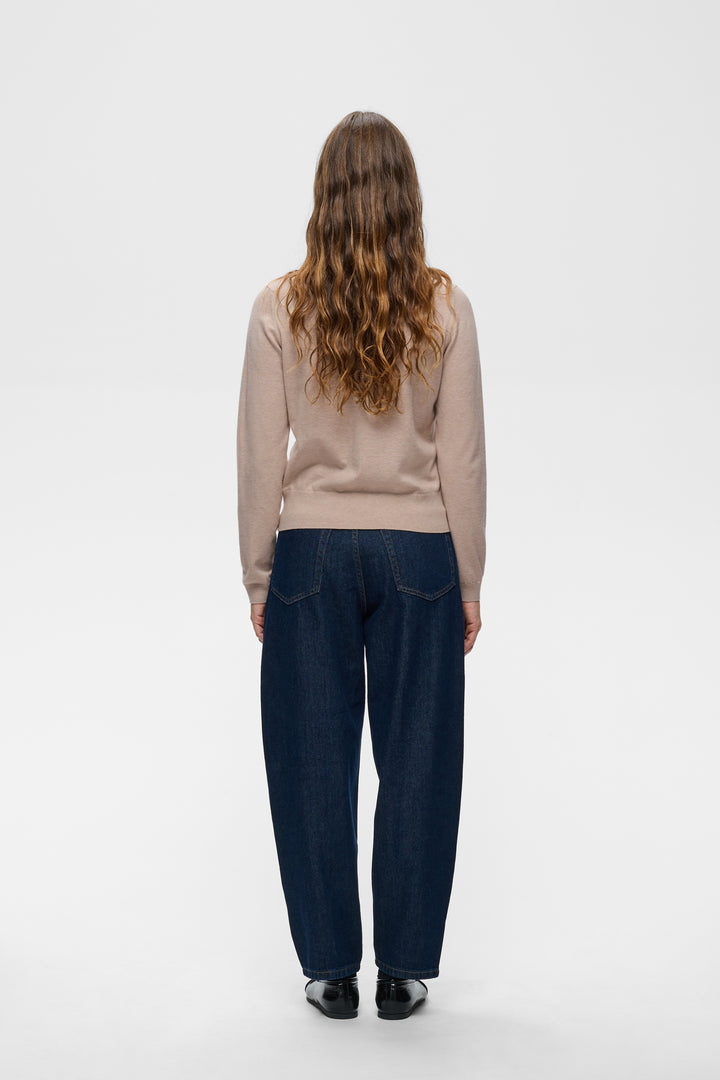 Chandail en tricot doux de laine et cachemire Kellsie - Col rond et coupe intemporelle