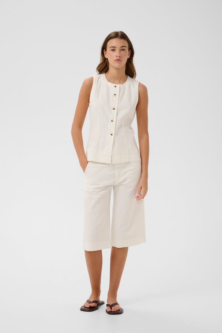 Pantalon court Elly - 100 % coton et coupe décontractée