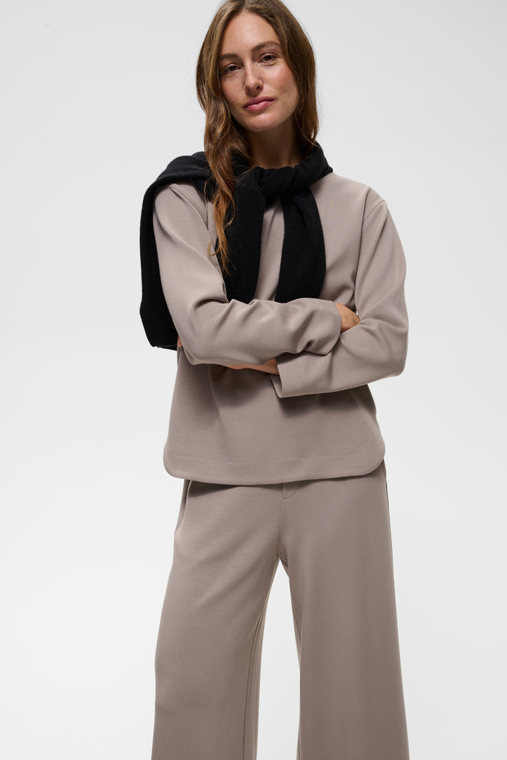 Pantalon écourté Gincette - Avec taille élastique et coupe droite