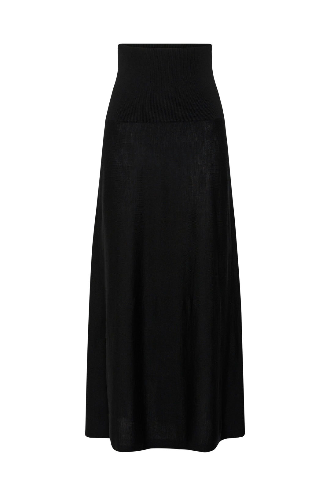 Jupe coupe droite et taille élastique Trishe - De pure laine