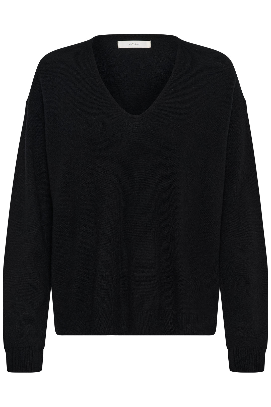 Chandail en tricot côtelé de laine et cachemire Tally - Avec encolure en V et coupe classique