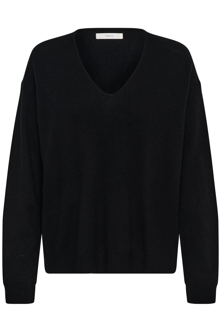 Chandail en tricot côtelé de laine et cachemire Tally - Avec encolure en V et coupe classique