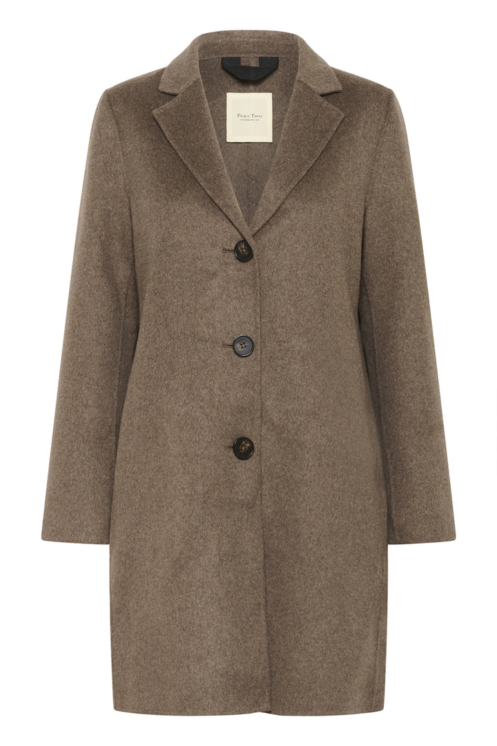 Manteau classique en laine recyclé Rosali