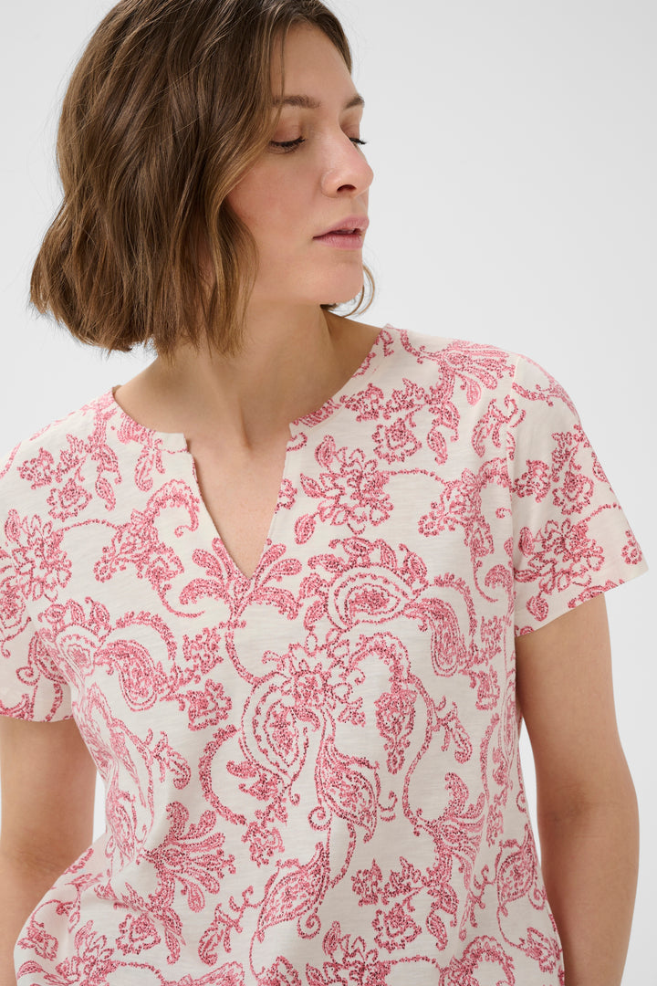Chandail en pur coton Gesinas – À imprimé paisley délicat
