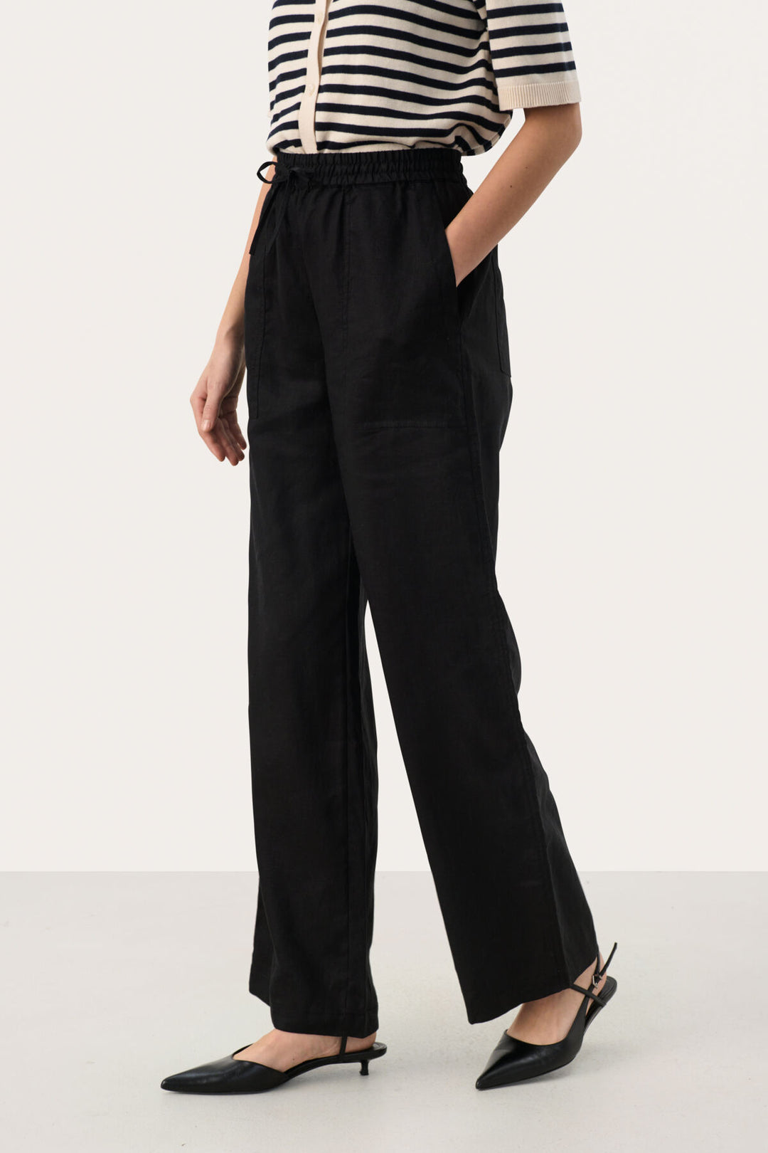 Pantalon en lin à enfiler Eniola