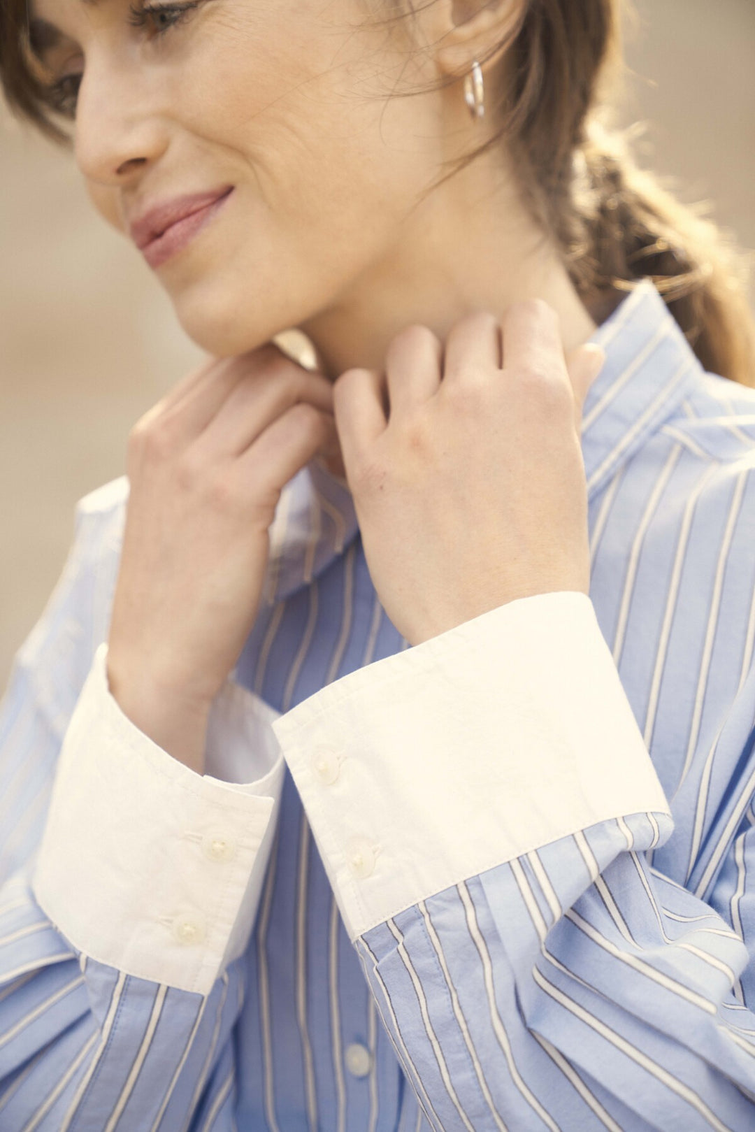 Chemise à rayures en coton biologique Savanna