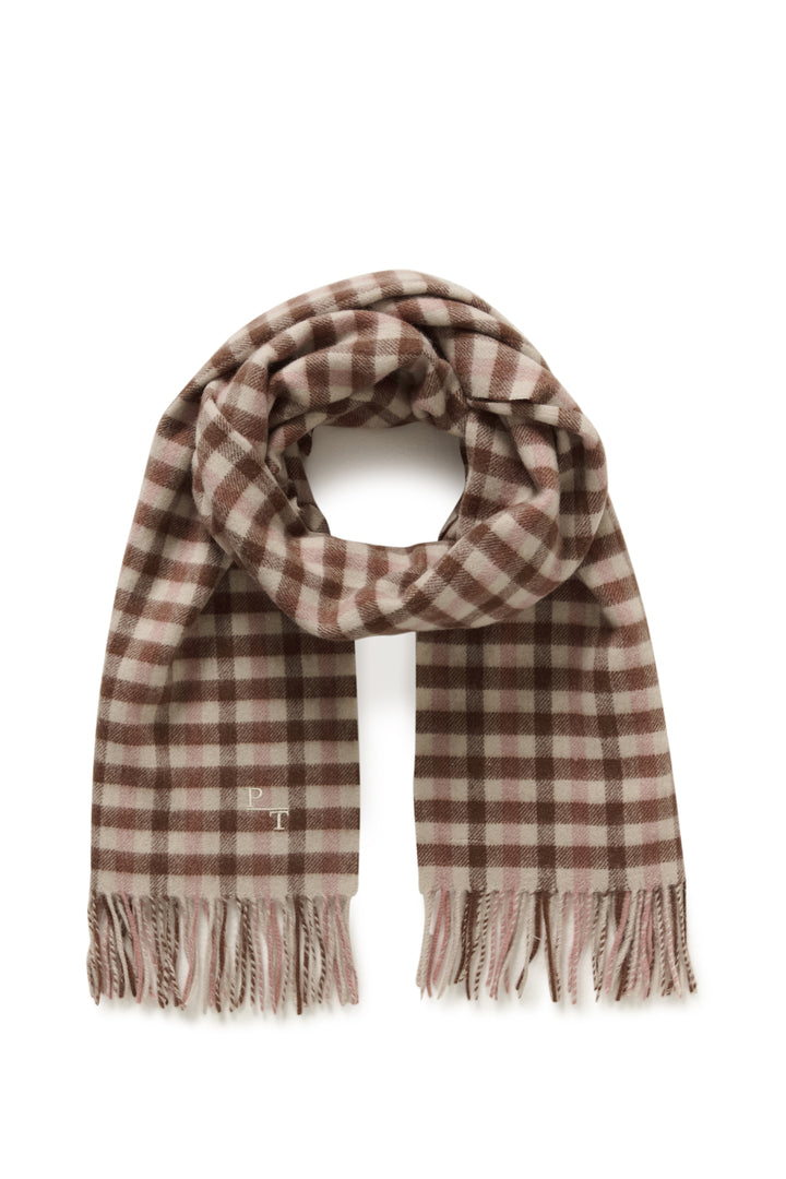 Foulard 100% laine Kitha - Un accessoire au motif à carreaux classique