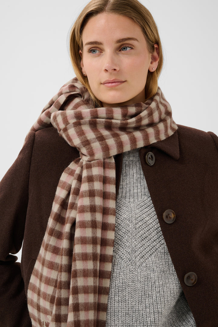 Foulard 100% laine Kitha - Un accessoire au motif à carreaux classique