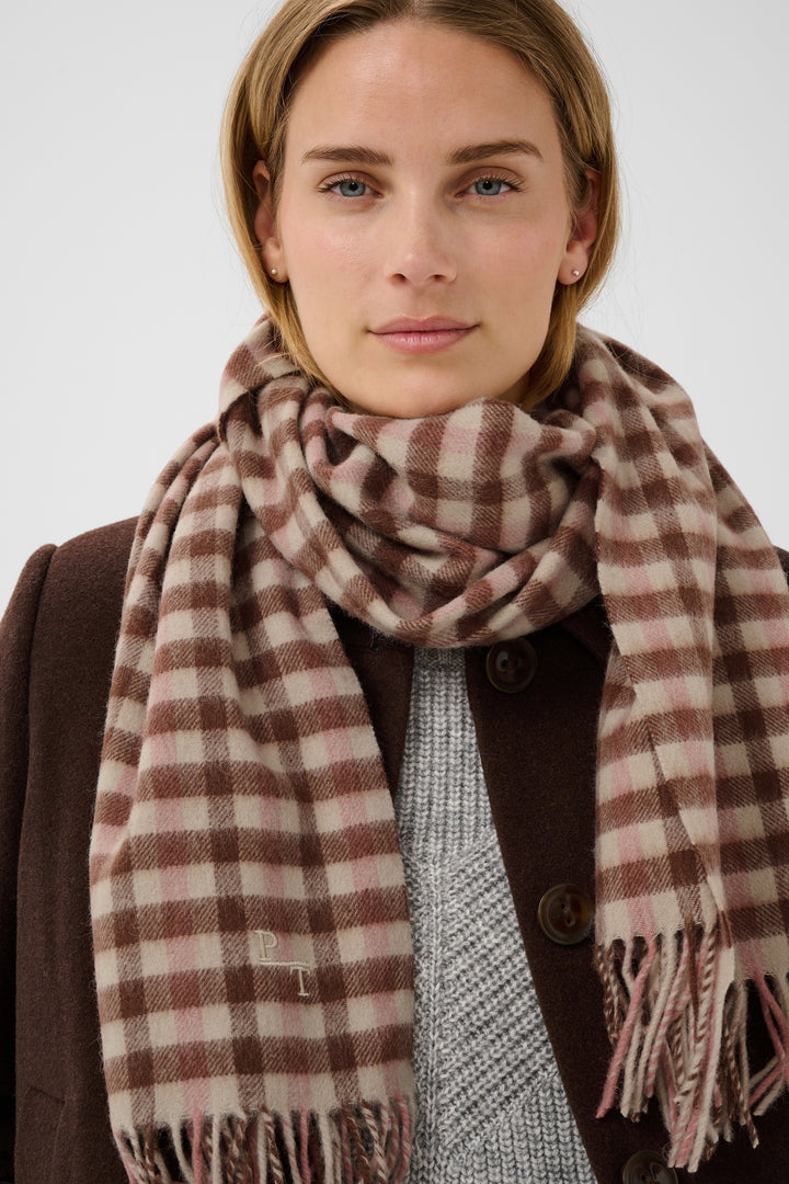 Foulard 100% laine Kitha - Un accessoire au motif à carreaux classique
