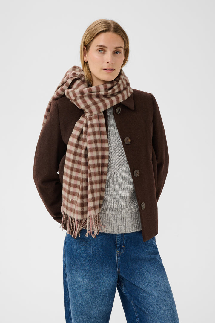 Foulard 100% laine Kitha - Un accessoire au motif à carreaux classique