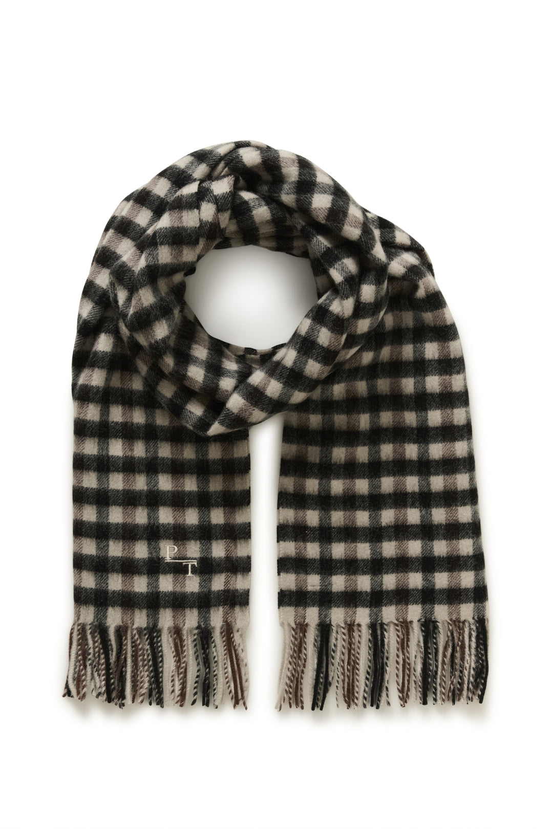 Foulard 100% laine Kitha - Un accessoire au motif à carreaux classique