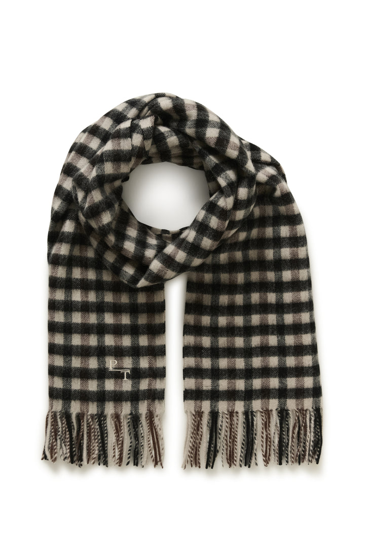 Foulard 100% laine Kitha - Un accessoire au motif à carreaux classique