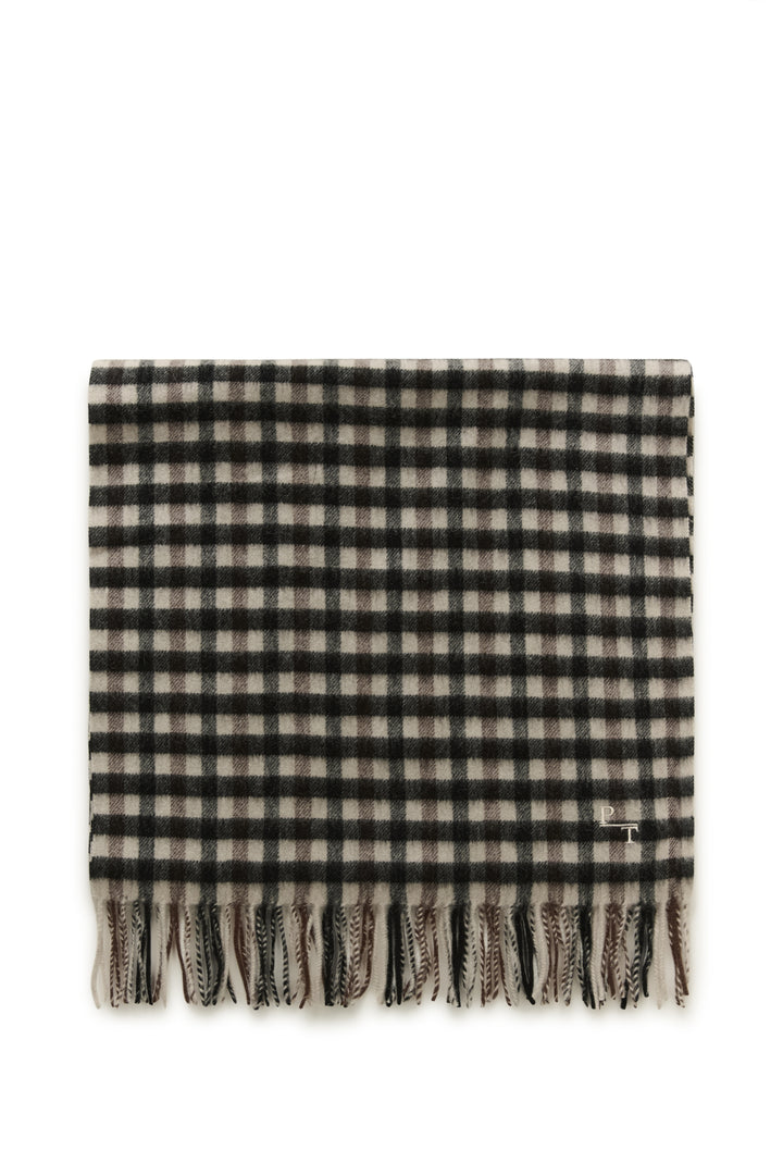 Foulard 100% laine Kitha - Un accessoire au motif à carreaux classique