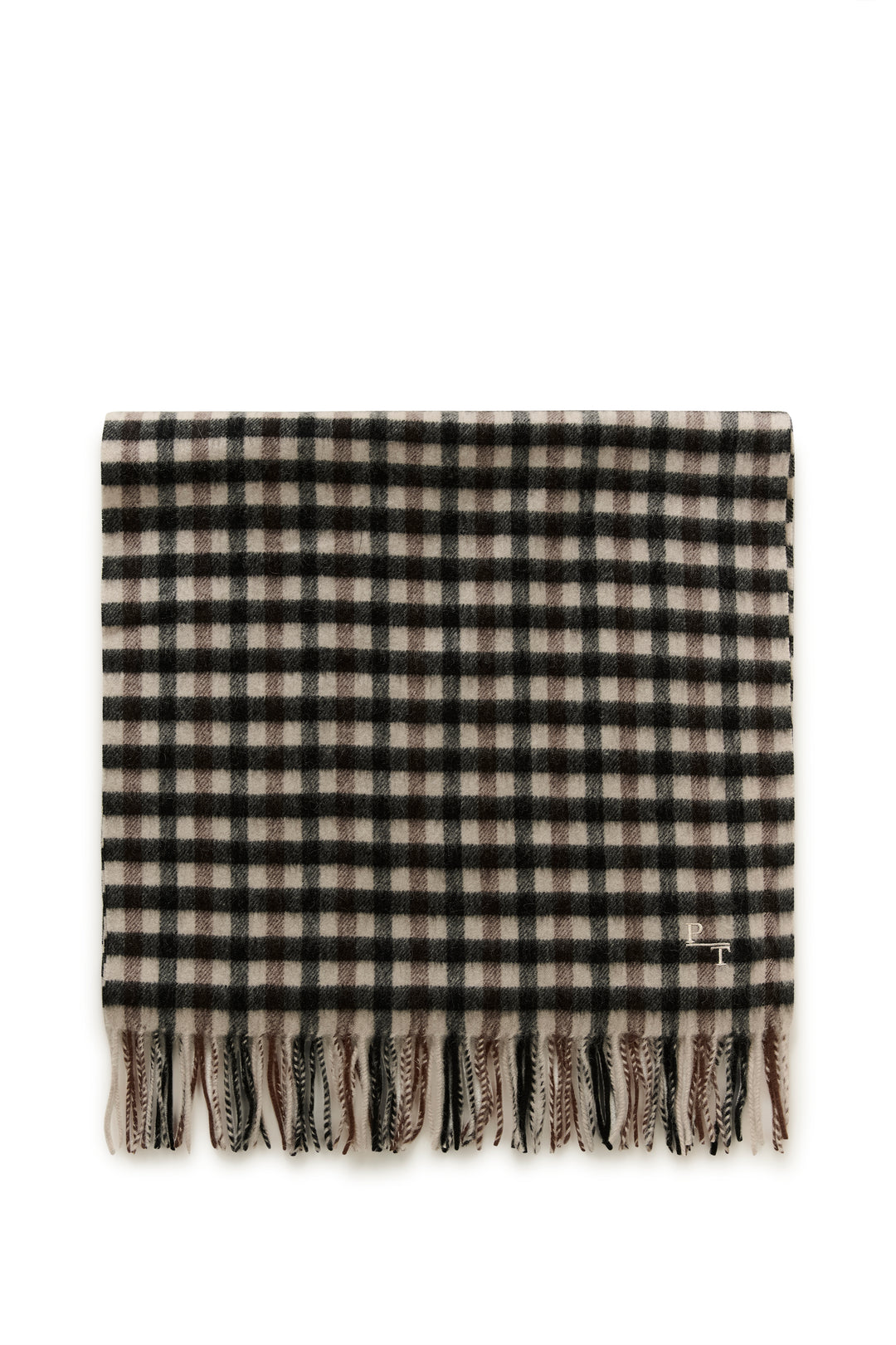 Foulard 100% laine Kitha - À motif à carreaux classique