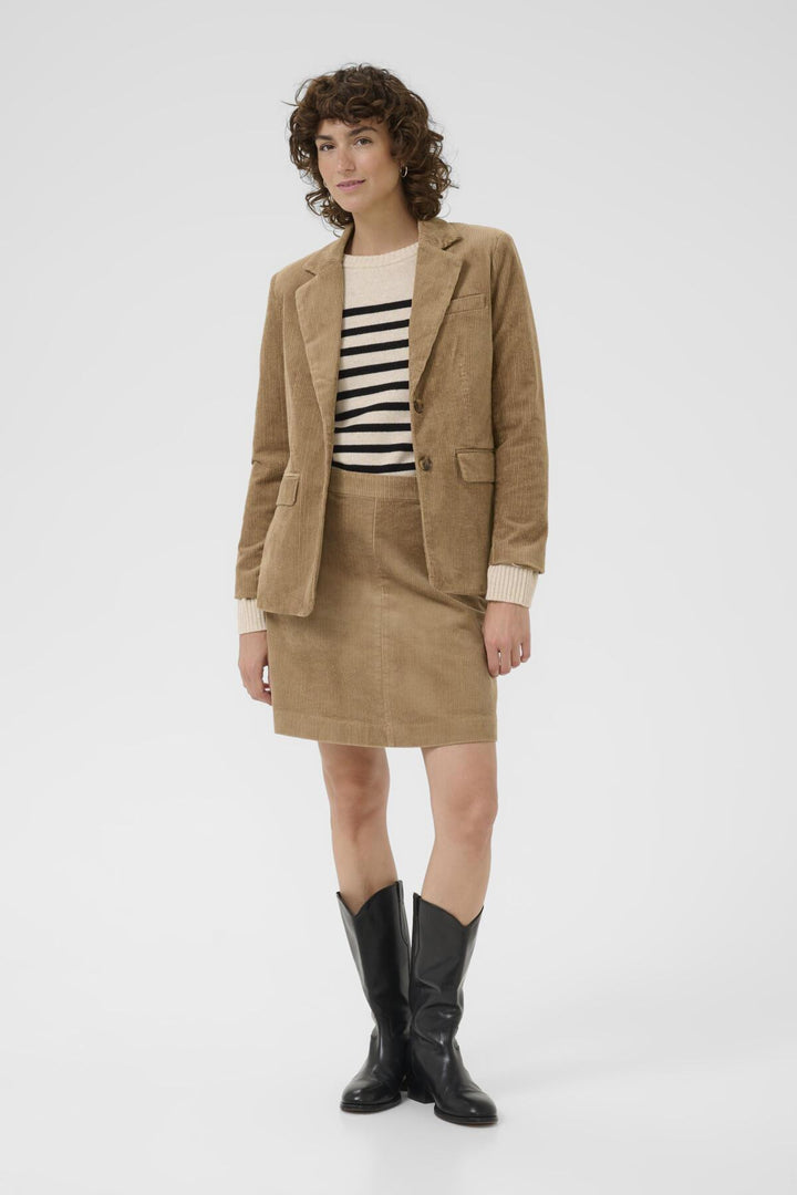 Veston de tailleur en velours côtelé Leni