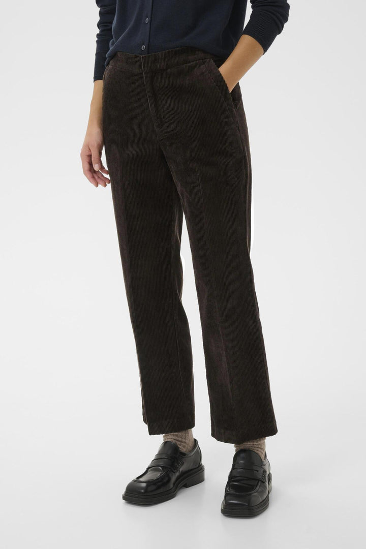 Pantalon droit en velours côtelé Mishas