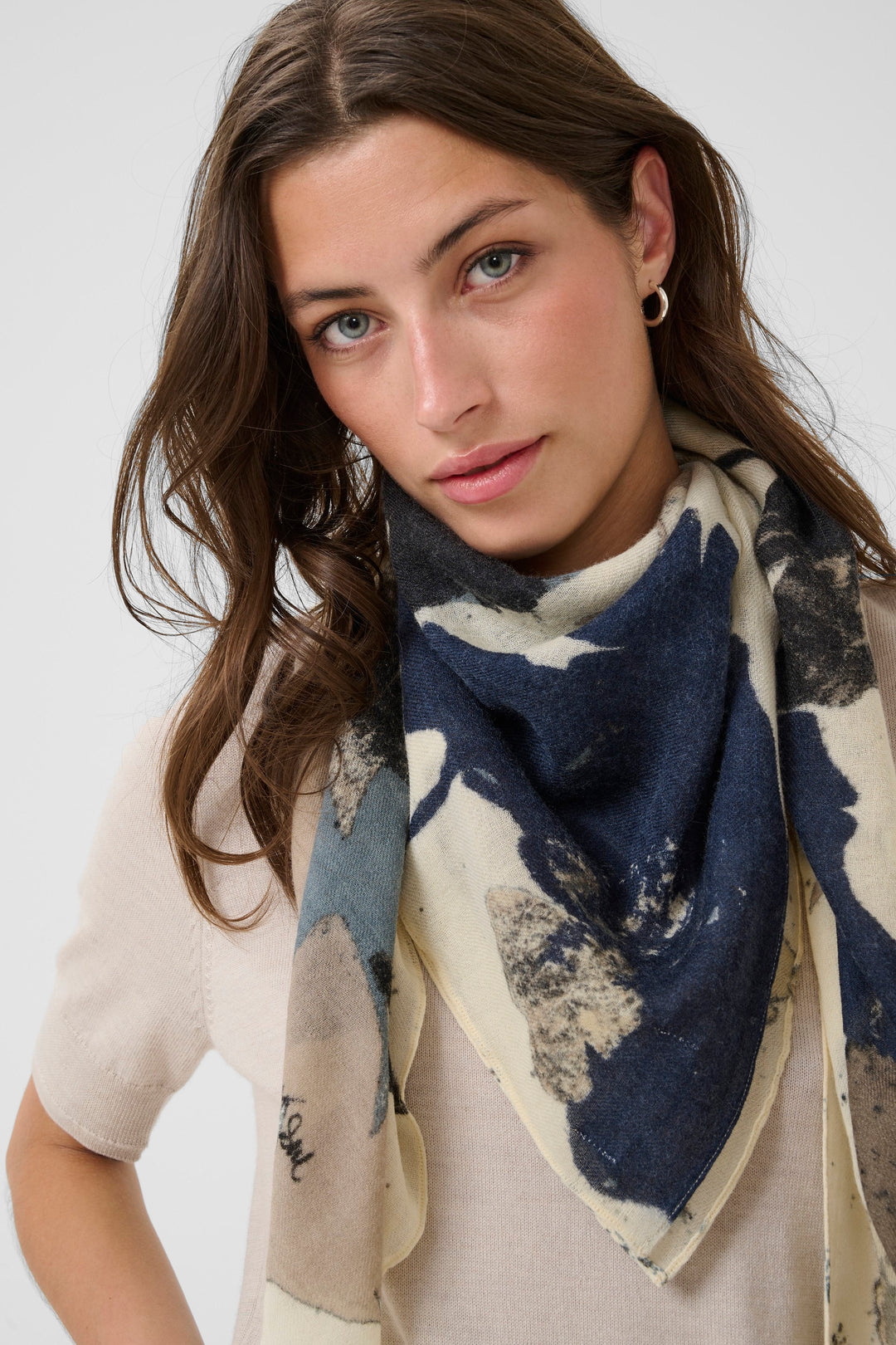 Foulard imprimé Felisia - En pure laine