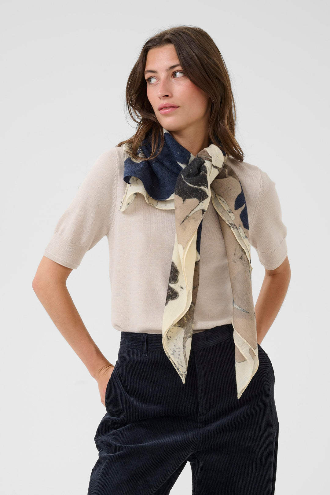 Foulard imprimé Felisia - En pure laine
