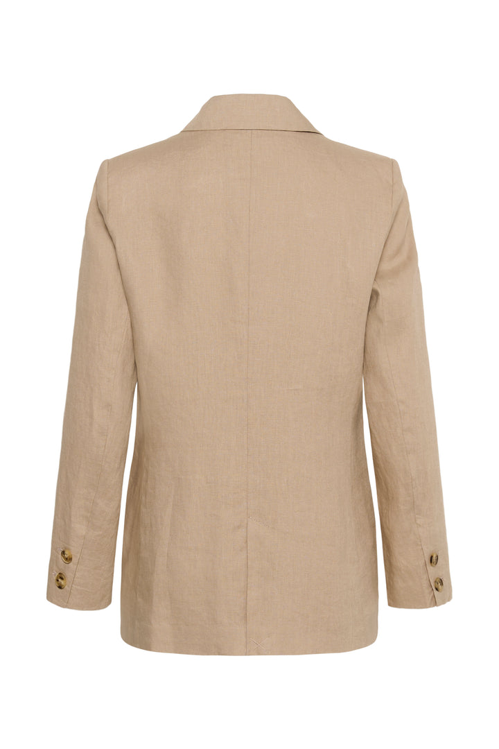 Veste tailleur en lin doublé Nyan – Coupe structurée