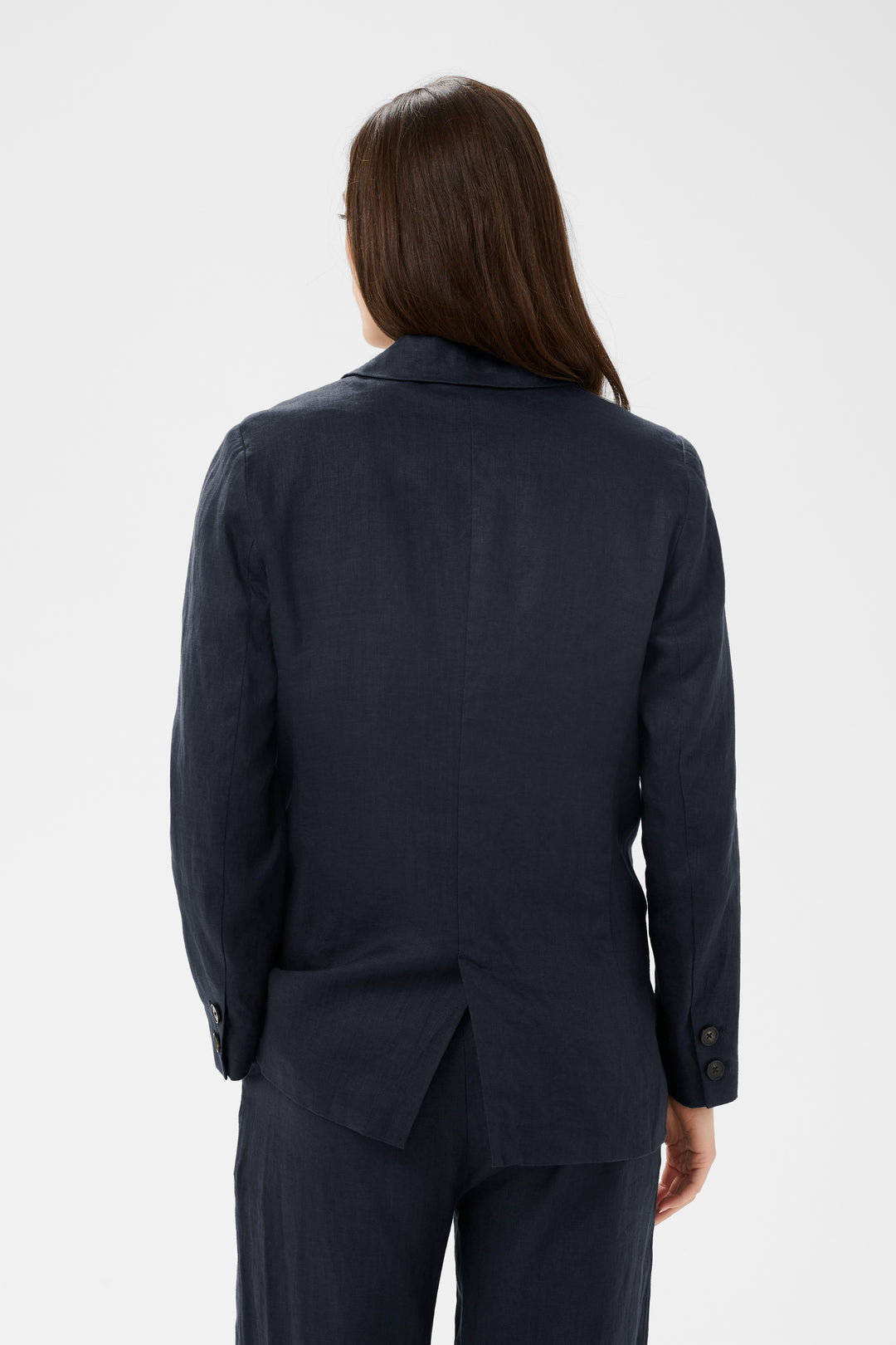 Veste tailleur en lin doublé Nyan – Coupe structurée