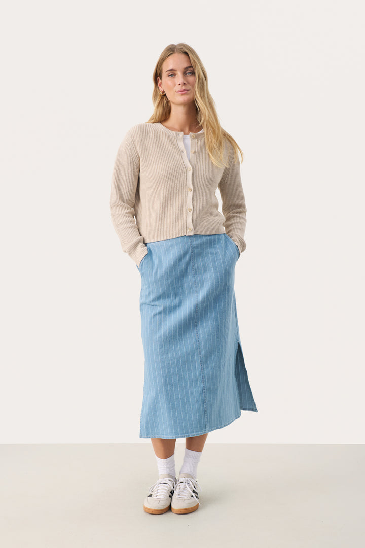 Cardigan en lin Gigia – Boutonné en maille légère