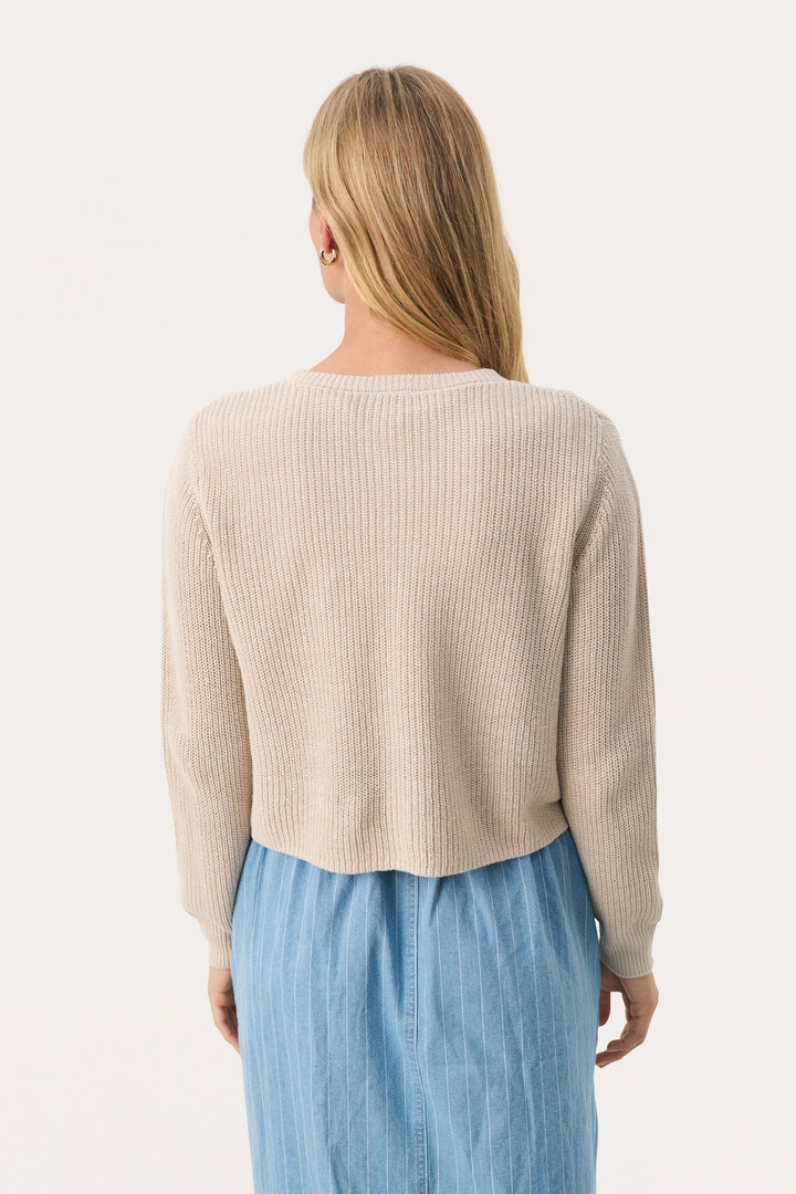 Cardigan en lin Gigia – Boutonné en maille légère