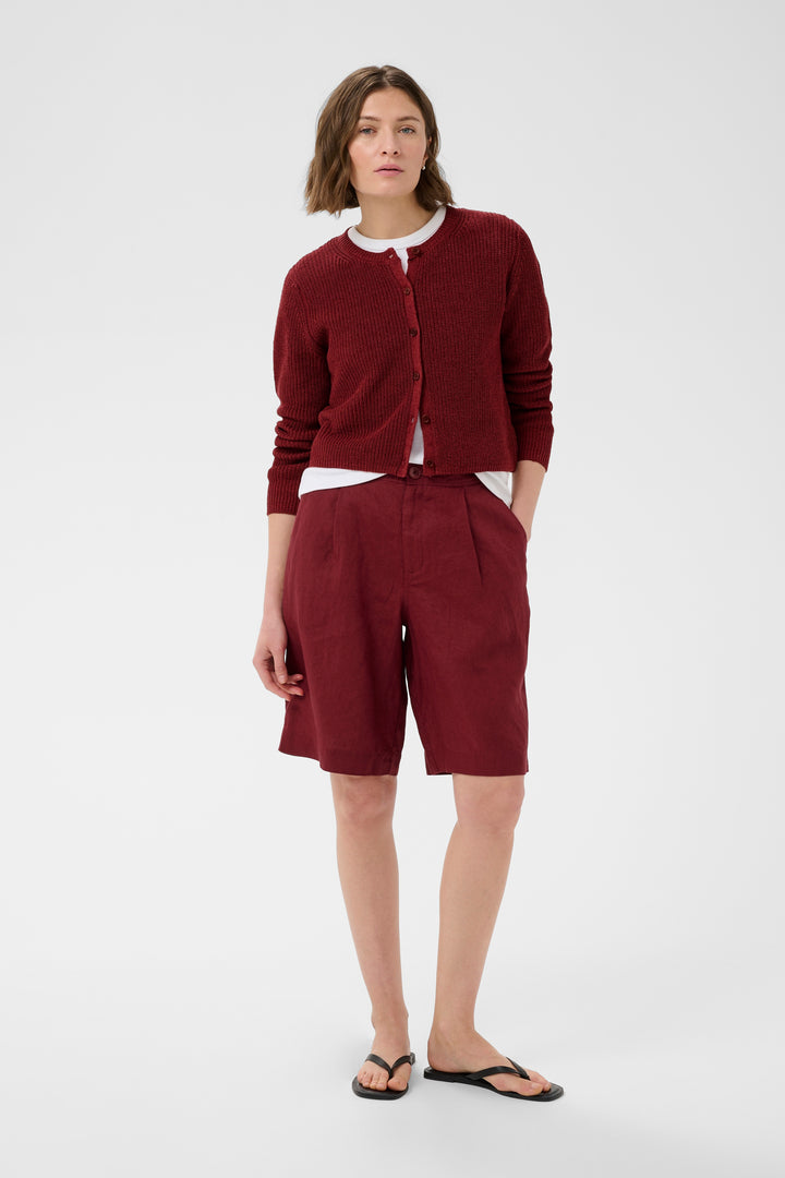 Cardigan en lin Gigia – Boutonné en maille légère
